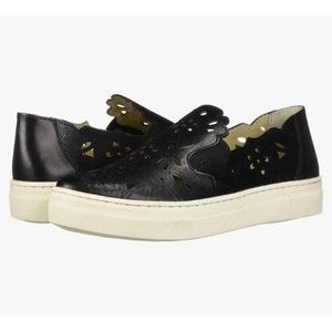 Seychelles Women's Even Better Black Leather Cut Out Sneaker Size 7.5‎